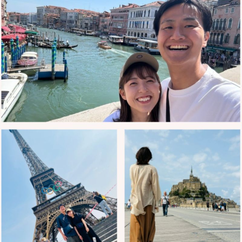 イタリア＆フランス新婚旅行のご旅行写真