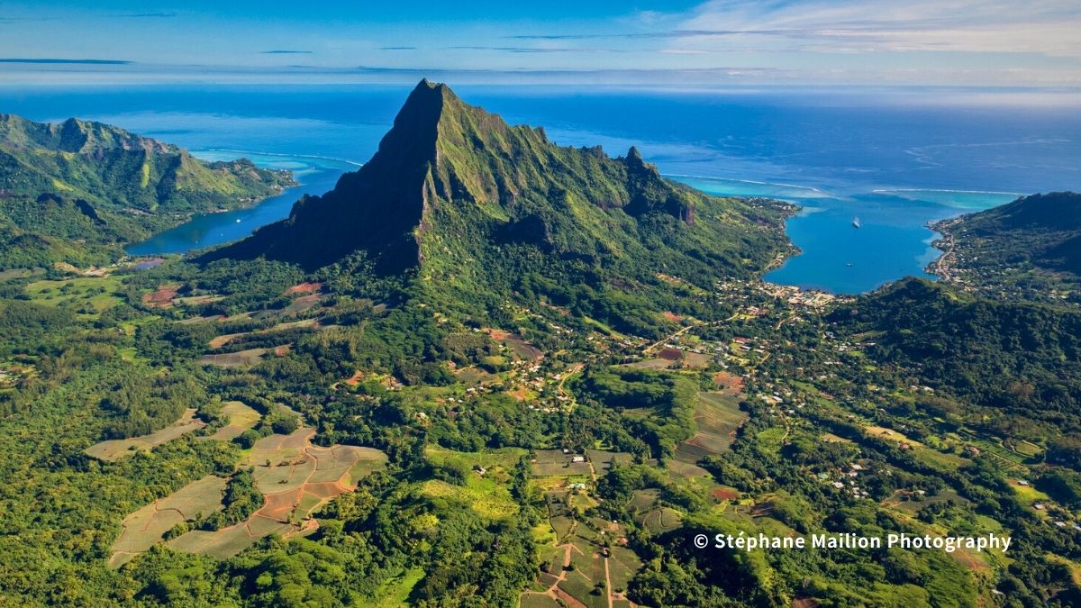モーレア島のベルヴェデール展望台からの絶景