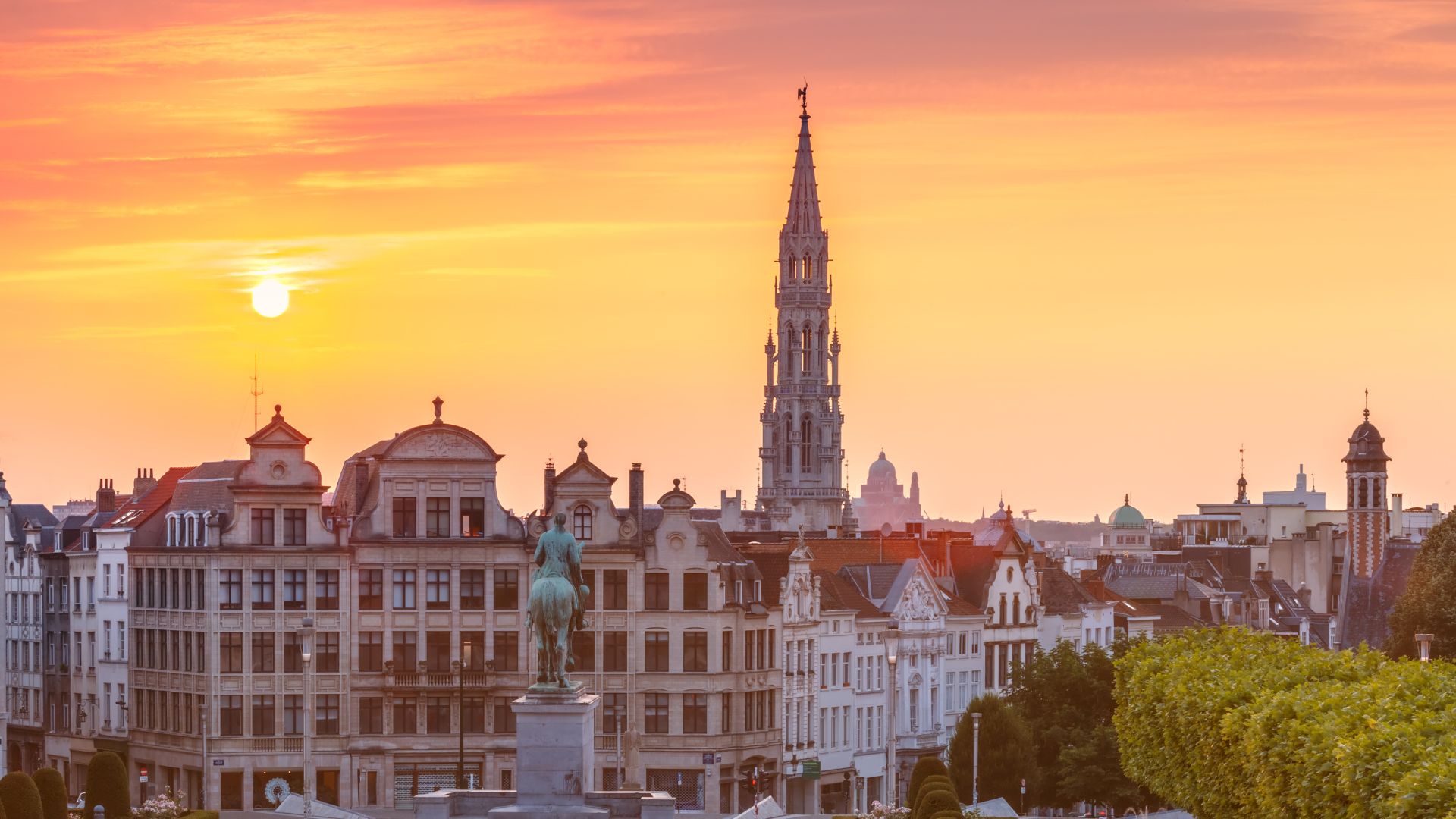 ベルギー旅行をイメージした風景