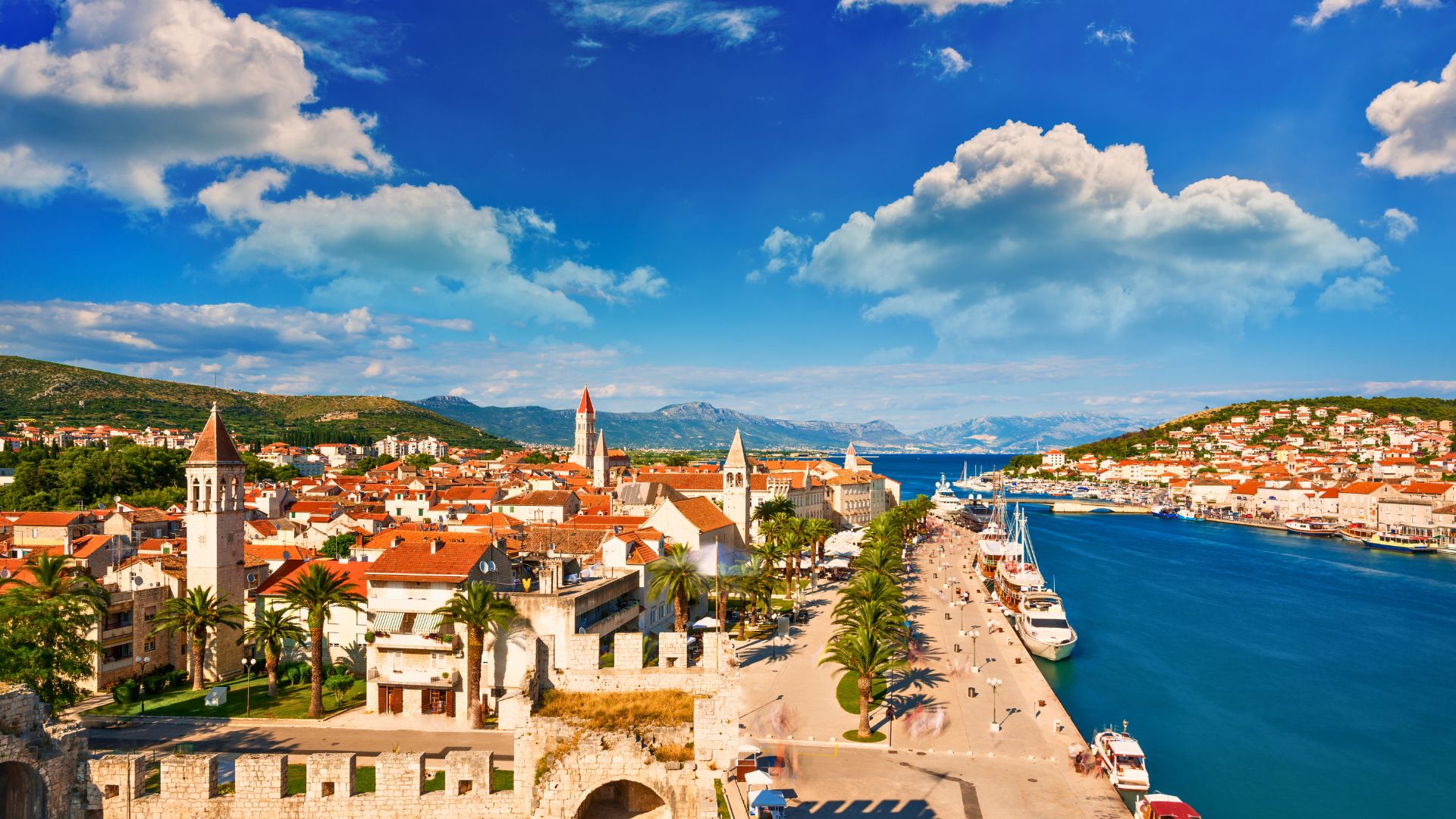 クロアチア旅行をイメージした風景