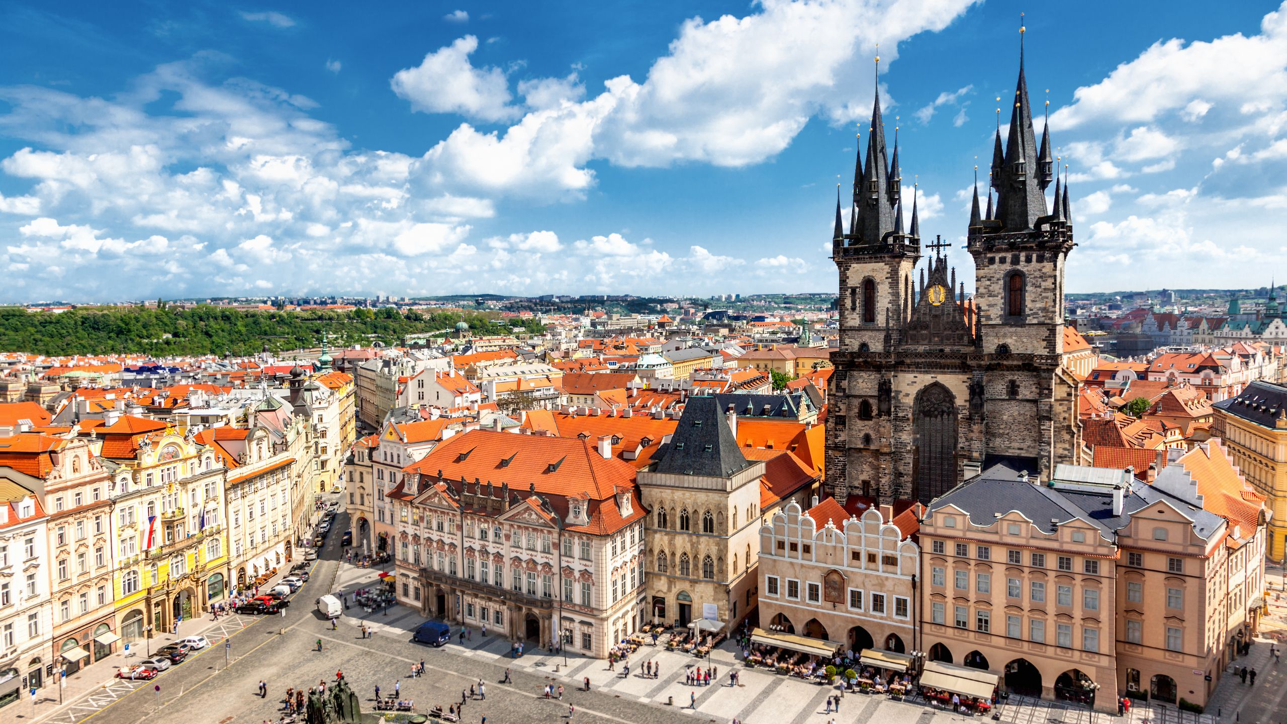 プラハの街並み