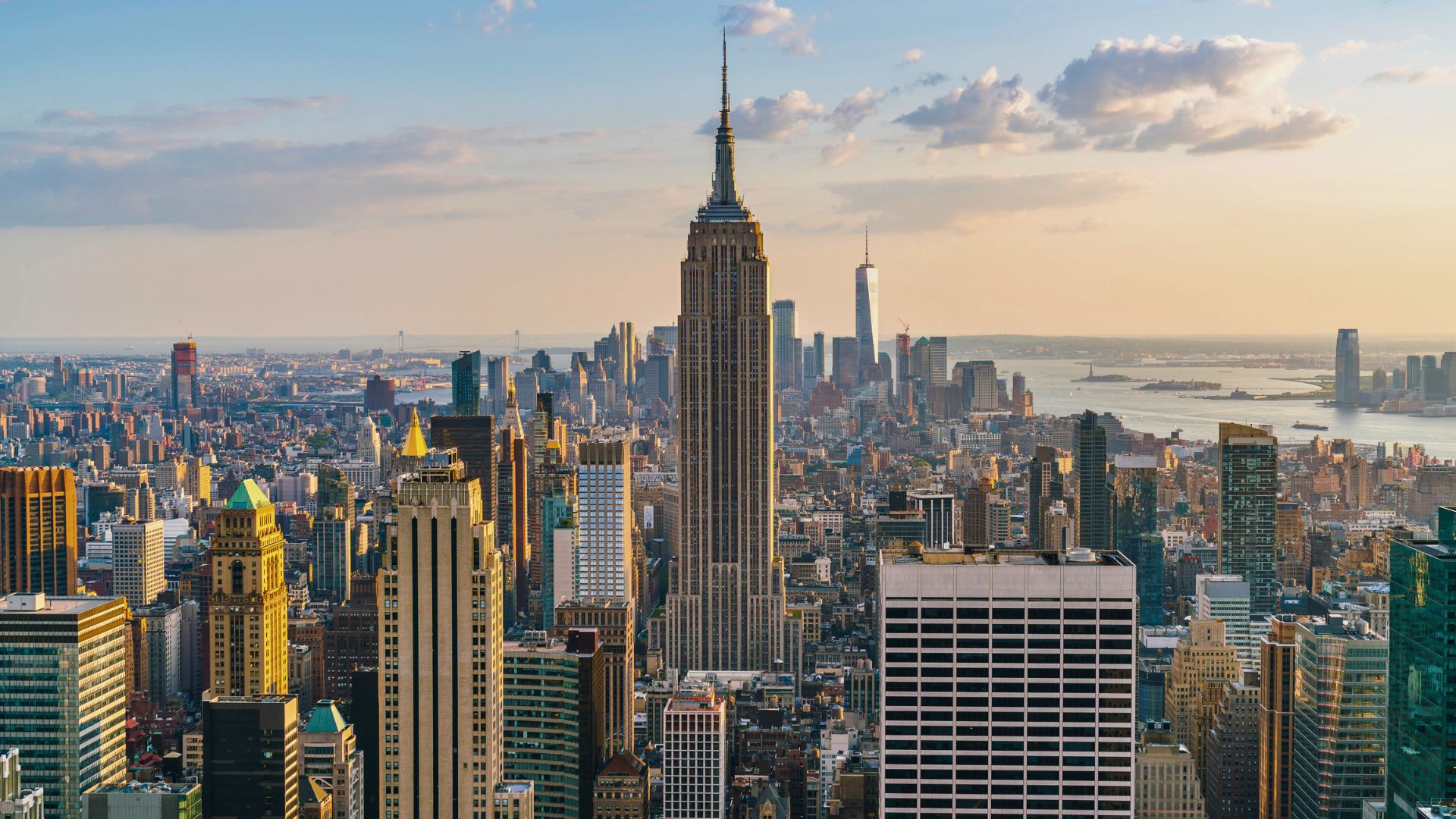 アメリカ旅行をイメージした街並み