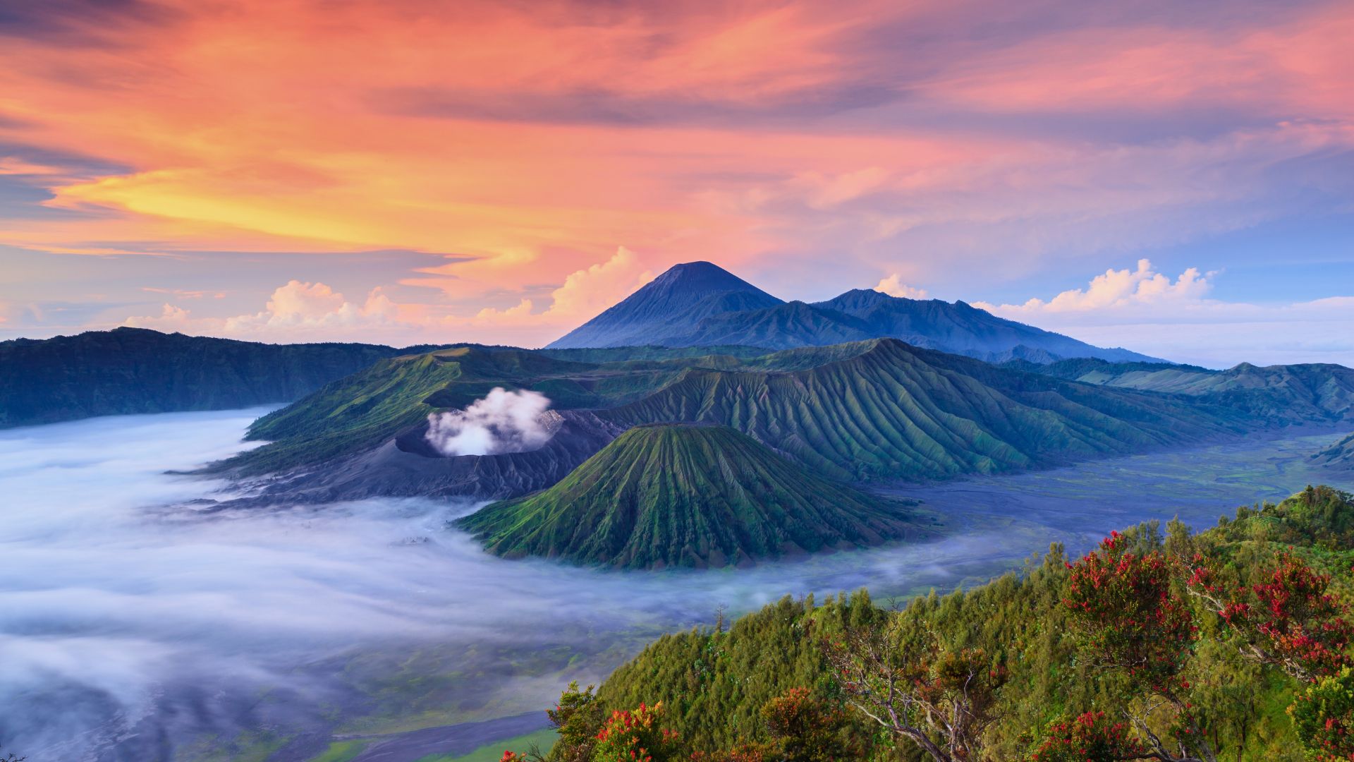 インドネシア旅行をイメージした風景
